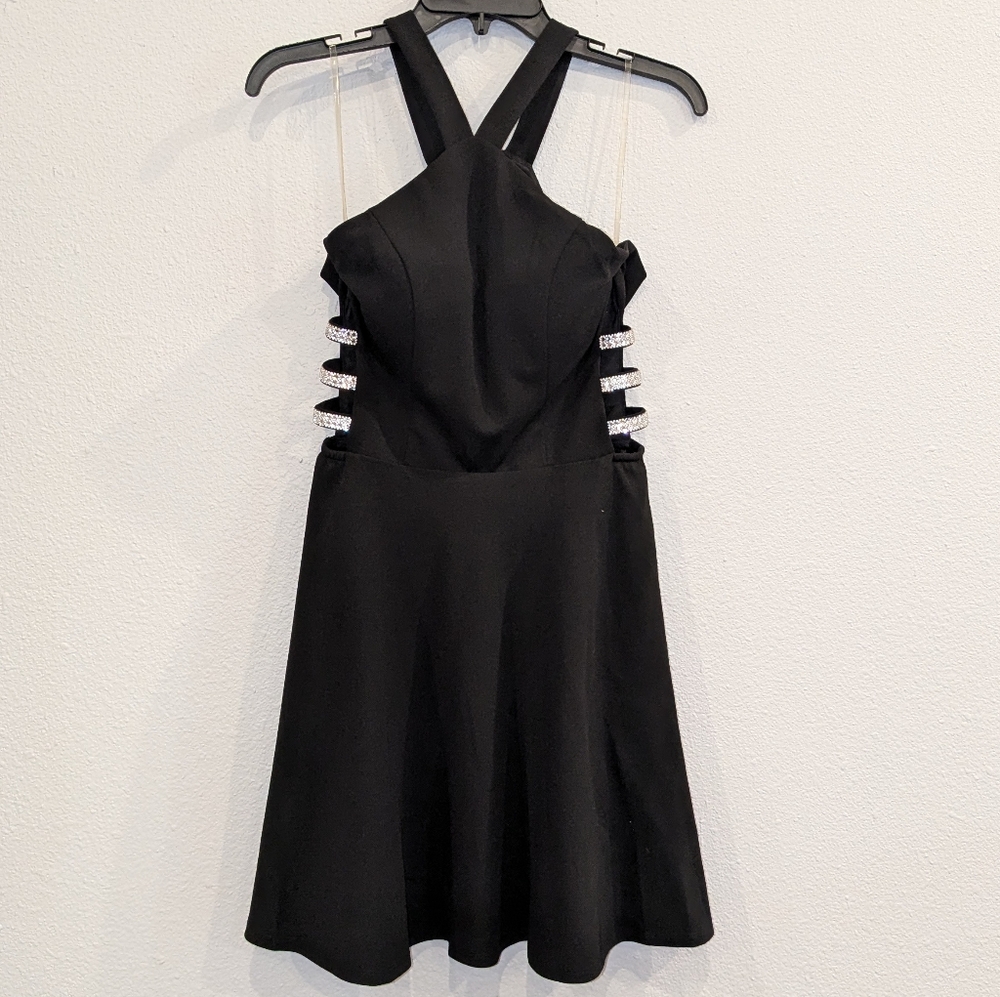 A line Black Cocktail Dress by Speechless Sz 9